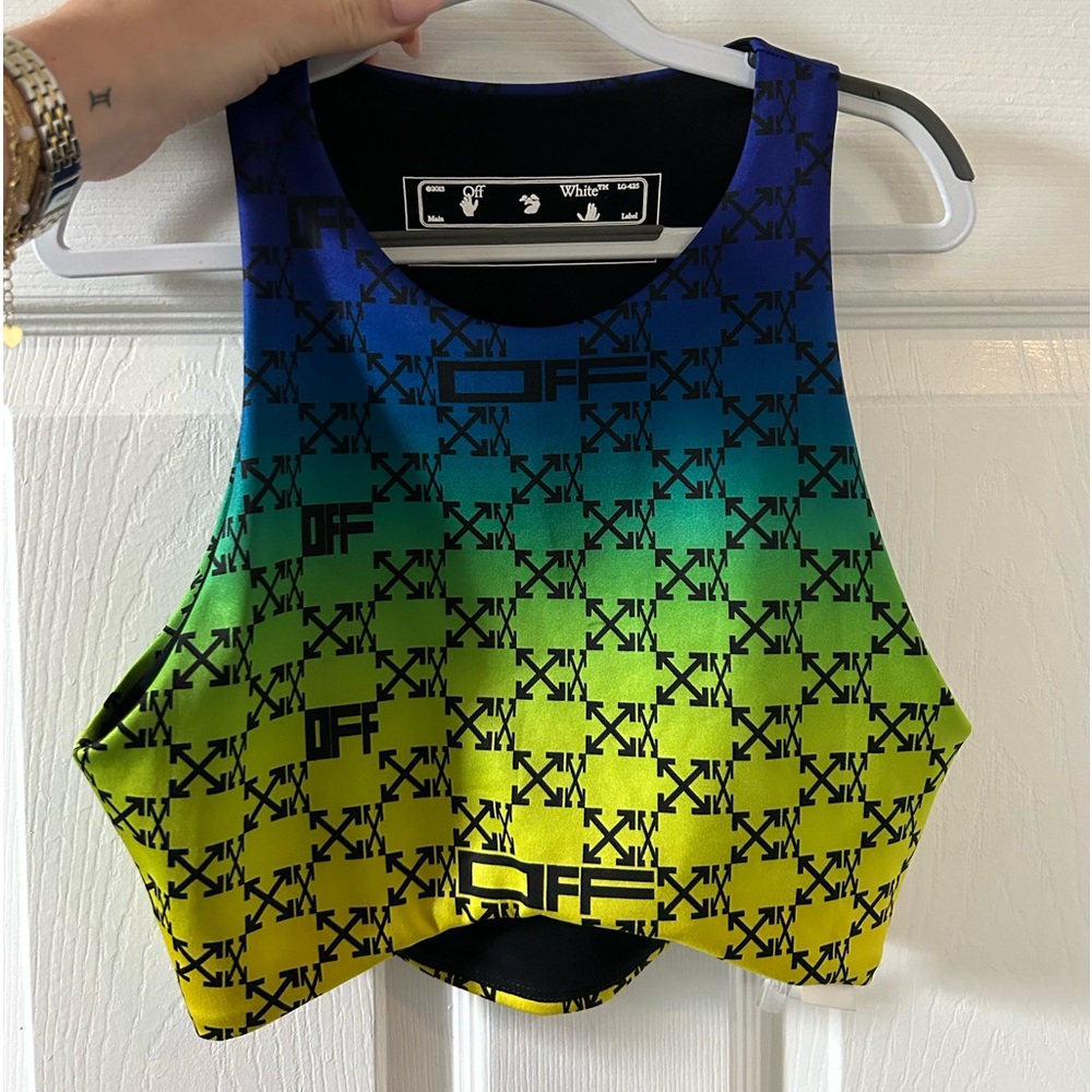 OFF-WHITE ATHLEISURE CROP TOP